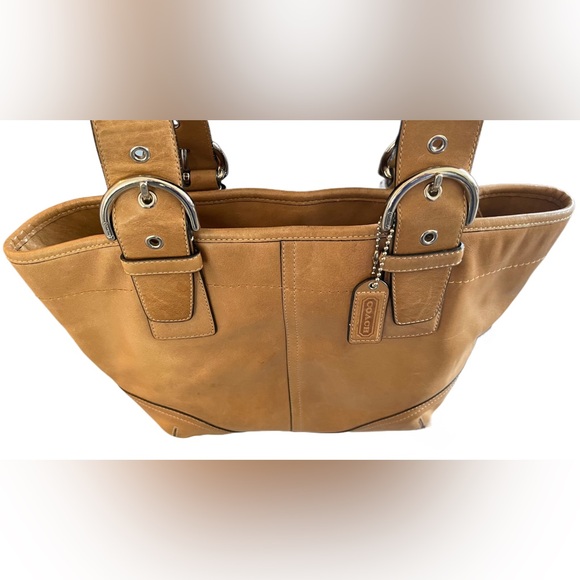 ❌SOLD❌Vintage Coach Leather Tan/Camel Color Shoulder/ Handbag - Picture 8 of 17